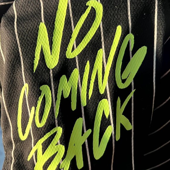 Rue 21 "Mentally Gone" "Not Coming Back" Short-Sleeve Colorful Jersey SZ Small - Picture 3 of 8